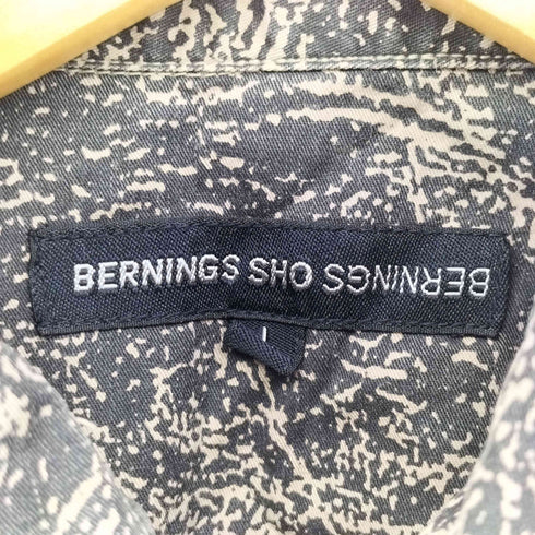 Bernings Sho Y2K スナップボタン 立体裁断 ワークシャツ メンズ JPN:L