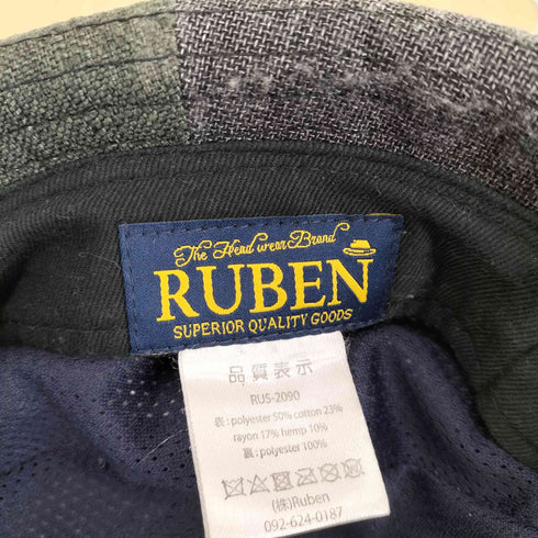 ルーベン RUBEN パッチワークデザイン ハット メンズ