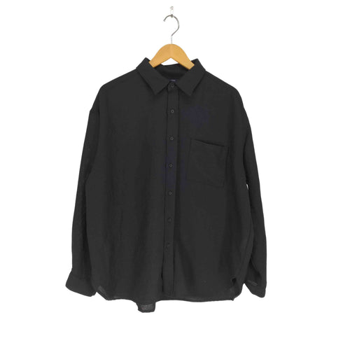 アイテムズ アーバンリサーチ ITEMS URBAN RESEARCH リネンライクシアーロングスリーブシャツ メンズ JPN:L