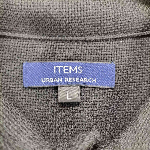 アイテムズ アーバンリサーチ ITEMS URBAN RESEARCH リネンライクシアーロングスリーブシャツ メンズ JPN:L