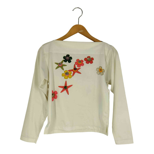 アニエスベー agnes b. PARIS フランス製 フロントプリント カットソー レディース 0