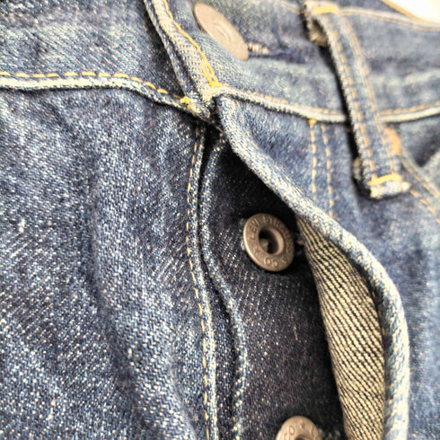 リーバイス Levis 日本製 J22刻印 701XX 赤耳 ボタンフライデニムパンツ メンズ 29×34