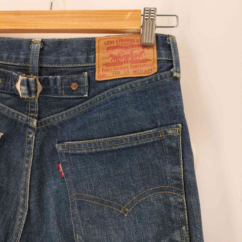 リーバイス Levis 日本製 J22刻印 701XX 赤耳 ボタンフライデニムパンツ メンズ 29×34