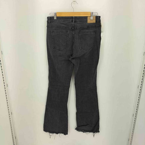 ザラ ZARA ブラックデニム フレアパンツ レディース 42