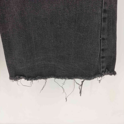 ザラ ZARA ブラックデニム フレアパンツ レディース 42