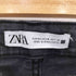 ザラ ZARA ブラックデニム フレアパンツ レディース 42