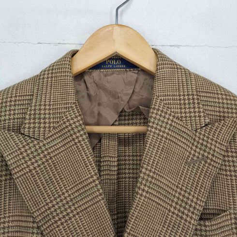ポロラルフローレン POLO RALPH LAUREN ガンクラブチェック ダブルテーラードジャケット メンズ 38S