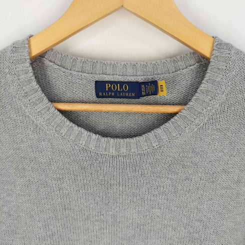 ポロバイラルフローレン Polo by RALPH LAUREN ポニー刺繍 コットン クルーネックニット メンズ import:XL