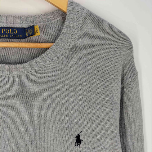 ポロバイラルフローレン Polo by RALPH LAUREN ポニー刺繍 コットン クルーネックニット メンズ import:XL