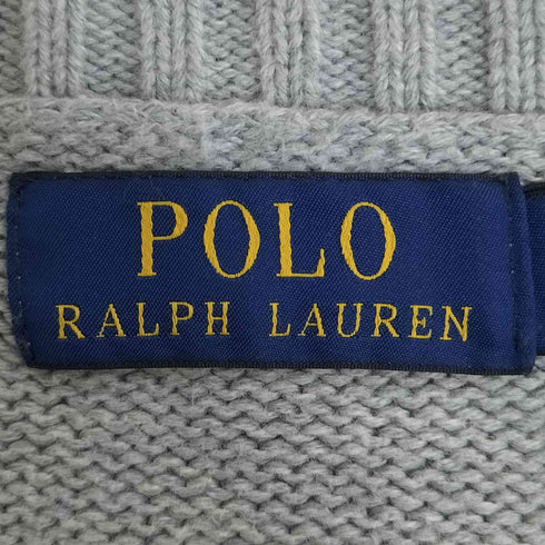 ポロバイラルフローレン Polo by RALPH LAUREN ポニー刺繍 コットン クルーネックニット メンズ import:XL