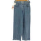 m to r BIJOU STRAIGHT DENIM ラインストーン カットオフ ワイド デニム パンツ レディース JPN:36