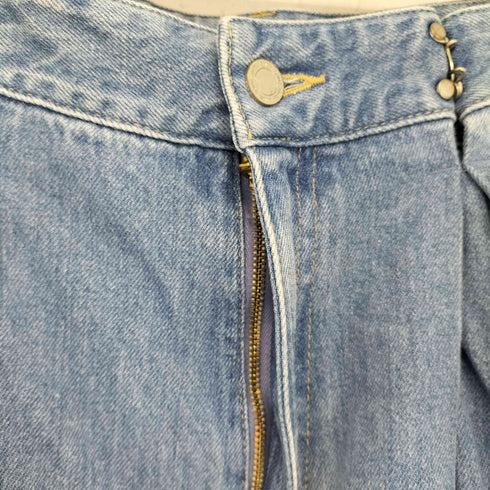 スナイデル snidel ダブルタックデニムワイドパンツ レディース