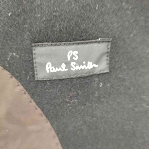 ポールスミス Paul Smith カシミヤ混 ウール メルトン シングルPコート メンズ import:L