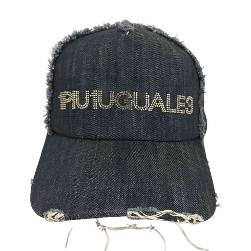 ウノピゥウノウグァーレトレリラックス 1PIU1UGUALE3 RELAX ダメージ加工 デニムメッシュキャップ メンズ