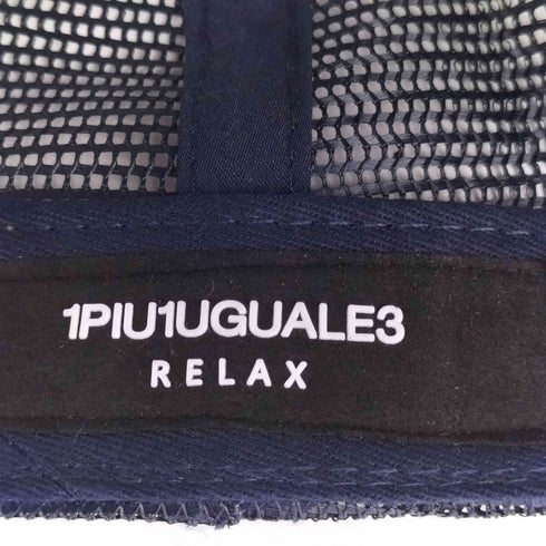 ウノピゥウノウグァーレトレリラックス 1PIU1UGUALE3 RELAX ダメージ加工 デニムメッシュキャップ メンズ