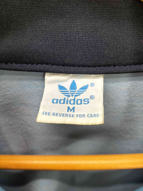 アディダス adidas 70-80S ジップアップ トラックジャケット トレフォイル ロゴ 刺繍 ジャージ メンズ import:M