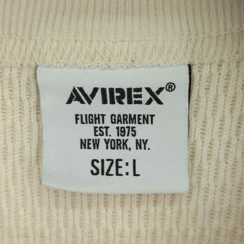 アヴィレックス AVIREX サーマル L/S ヘンリーネックTシャツ メンズ JPN:L