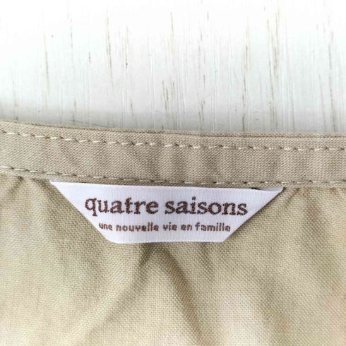 QUATRE SAISONS フロントクロスノースリーブワンピース レディース FREE