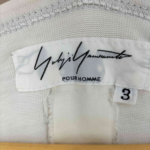 ヨウジヤマモトプールオム Yohji Yamamoto POUR HOMME クルーネック カットソー メンズ 3