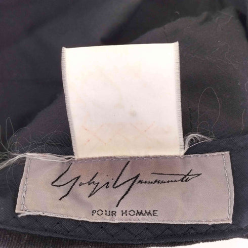 ヨウジヤマモトプールオム Yohji Yamamoto POUR HOMME ベルベット キャスケット メンズ