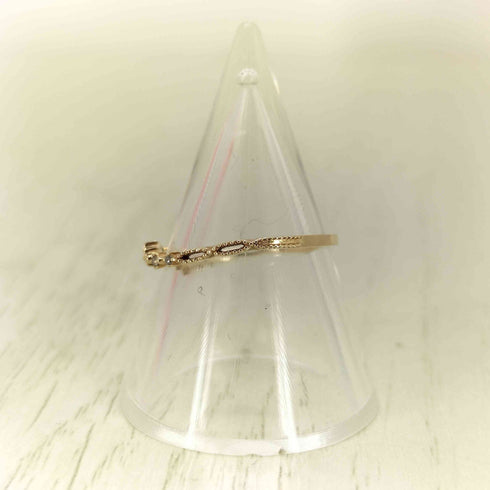 アガット agete 0.06ct K10 ダイヤリング レディース 14号