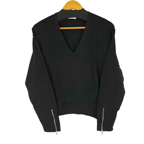 ドリスヴァンノッテン DRIES VAN NOTEN 袖ジップデザインVネックウールニット レディース