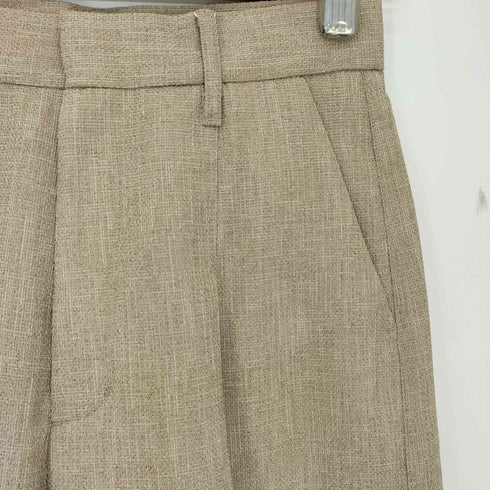 AKIRANAKA ポリエステル センタープレス テーパードスラックス レディース JPN:1