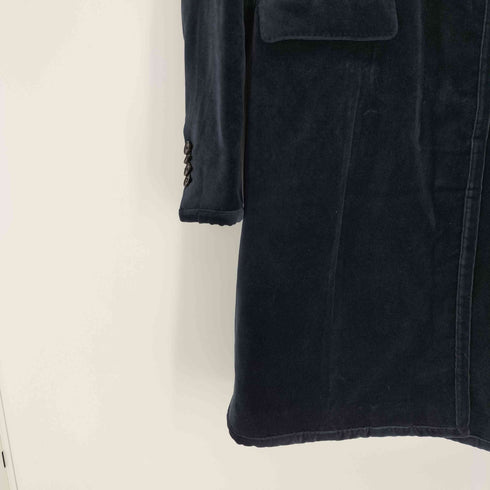 キャサリンハムネットロンドン KATHARINE HAMNETT LONDON センターベント ベロア チェスターコート レディース FREE