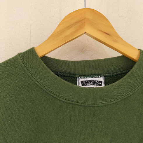 リー Lee 90s USA製 刺繍 クルーネックスウェット メンズ import:M