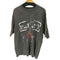 ザラ ZARA ウォッシュ加工プリントニットTシャツ メンズ import:L