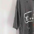 ザラ ZARA ウォッシュ加工プリントニットTシャツ メンズ import:L