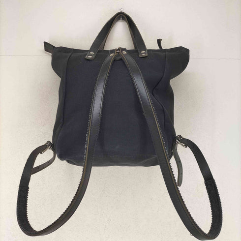 ZILLA 帆布キャンパス×レザー 2way リュックサック メンズ