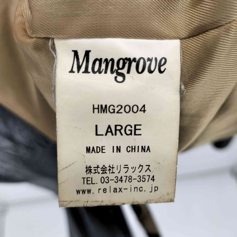 Mangrove ダブル ラムレザー ピーコート メンズ JPN:L