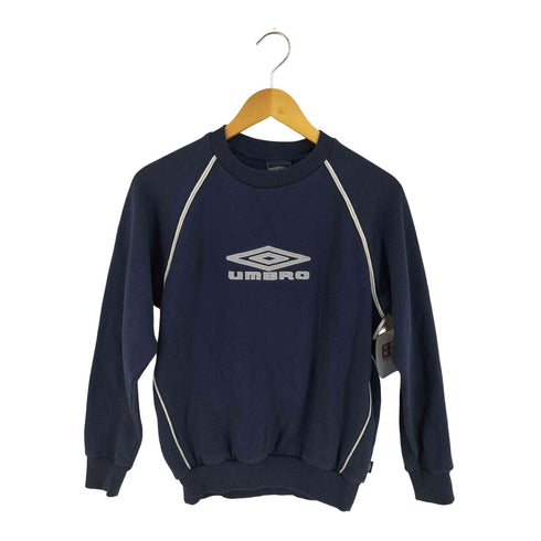 アンブロ UMBRO 90-00s ロゴ刺繍 ラグラン クルーネックスウェット レディース YXL