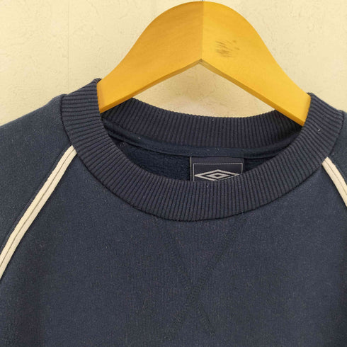 アンブロ UMBRO 90-00s ロゴ刺繍 ラグラン クルーネックスウェット レディース YXL