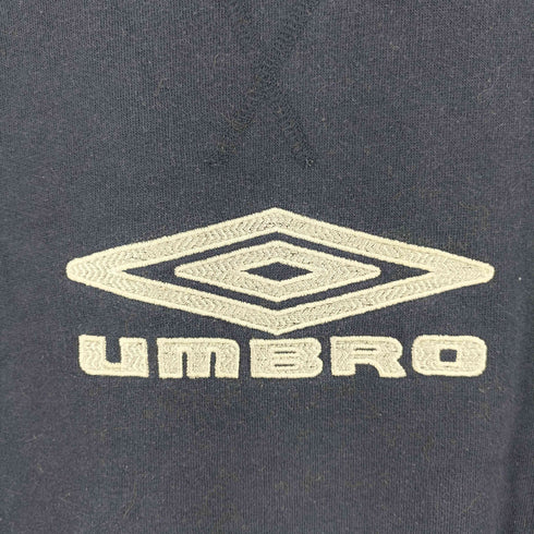 アンブロ UMBRO 90-00s ロゴ刺繍 ラグラン クルーネックスウェット レディース YXL