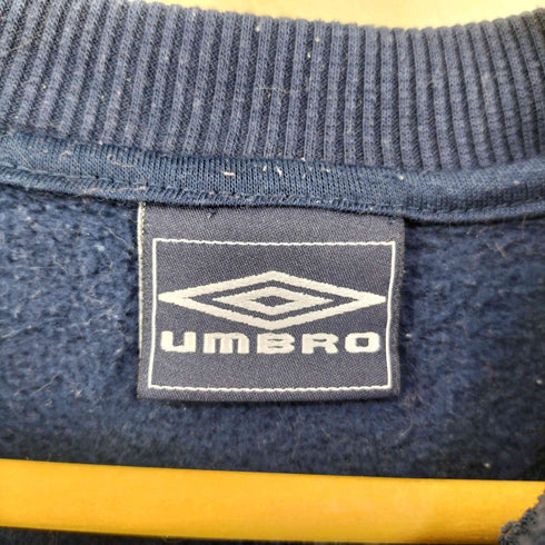 アンブロ UMBRO 90-00s ロゴ刺繍 ラグラン クルーネックスウェット レディース YXL
