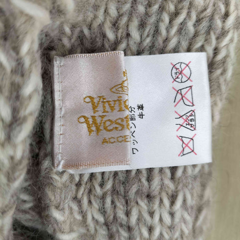 ヴィヴィアンウエストウッドアクセサリー Vivienne Westwood Accessories カーディガンデザインニットキャップ レディース