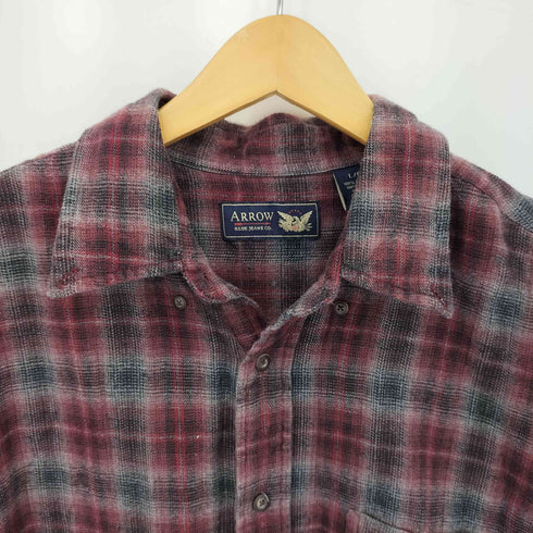 アロー ARROW L/S フランネルチェックシャツ メンズ import:L