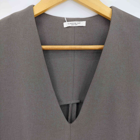 クラシカルエルフ CLASSICAL ELF 25SS 上品リラクシーstyle ポケット付Vネックワンピース レディース JPN:S
