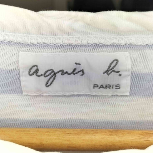 アニエスベー agnes b. ボーダー クルーネック カットソー レディース