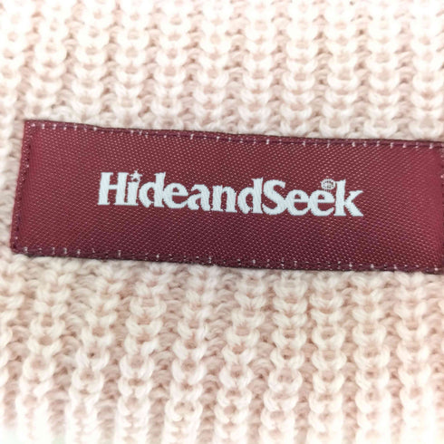 ハイドアンドシーク HIDE AND SEEK Cursive Logo Knit CAP メンズ