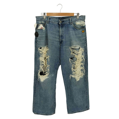 ダブルタップス WTAPS クラッシュ加工 デニムパンツ メンズ L