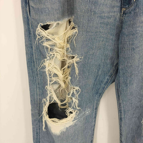 ダブルタップス WTAPS クラッシュ加工 デニムパンツ メンズ L