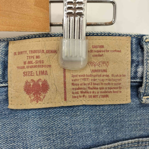 ダブルタップス WTAPS クラッシュ加工 デニムパンツ メンズ L