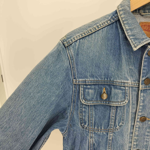 ビッグジョン BIG JOHN 紙パッチ 8519 ロゴボタン ロゴパッチ デニム ジャケット メンズ import:S