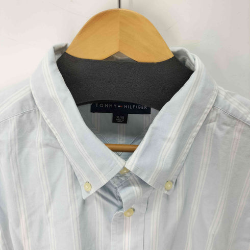 トミーヒルフィガー TOMMY HILFIGER BD ストライプコットン長袖シャツ メンズ JPN:XL