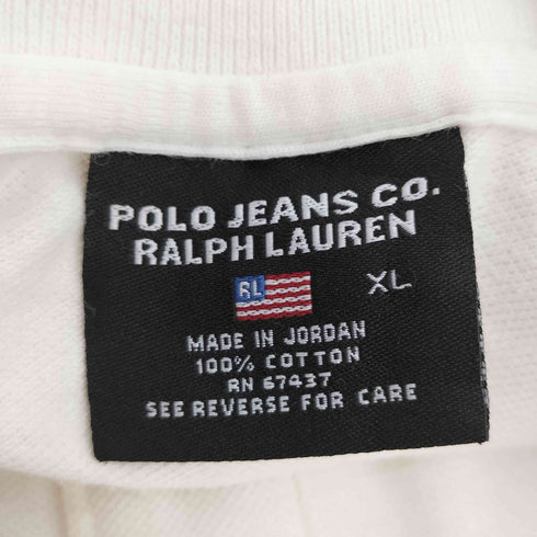 ポロジーンズカンパニーラルフローレン POLO JEANS COMPANY RALPH LAUREN ロゴ刺繍 鹿の子 ポロシャツ メンズ import:XL