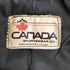 CANADA SPORTSWEAR 90S カナダ製 ワンポイント刺繍 レザー切替 ウールスタジャン メンズ