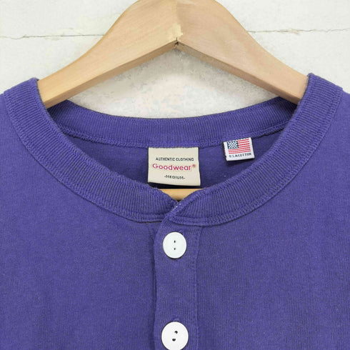 グッドウェア Goodwear USAコットン L/S ヘンリーネック Tシャツ メンズ JPN:M